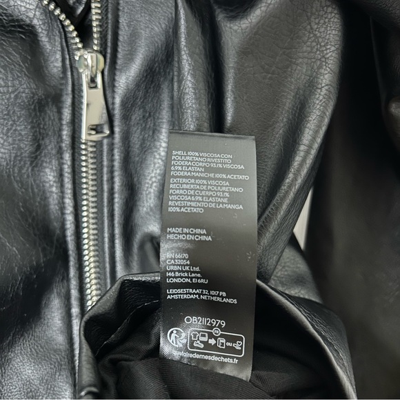 Anthropologie Maeve Oversized Faux-Leather Moto Jacket - Picture 13 of 13